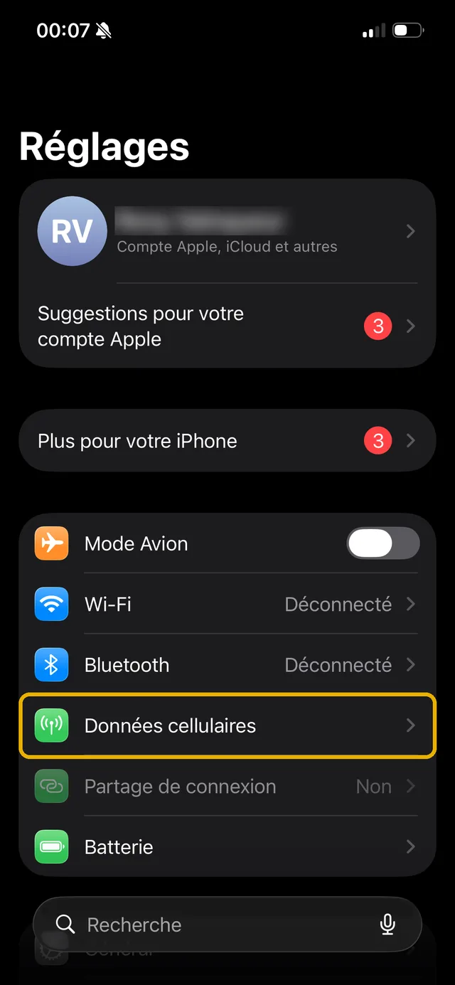 2. Données cellulaires